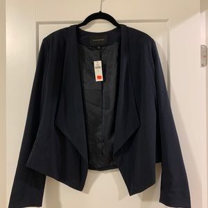 Banana Republic Factory Navy Drape Blazer - 8
